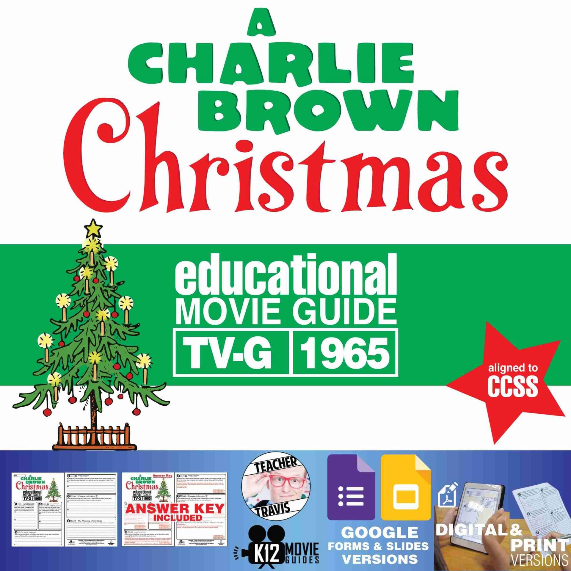 A Charlie Brown Christmas (1965) Movie Viewing Guide | Worksheet | Google