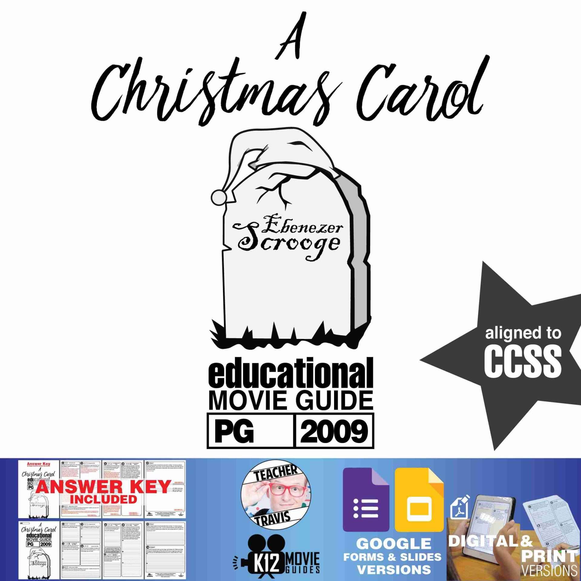 A Christmas Carol Movie Viewing Guide | Questions | Google Formats (PG - 2009)