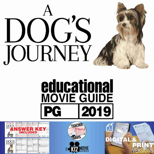 A Dog's Journey Movie Guide | Questions | Worksheet (PG - 2019) Cover