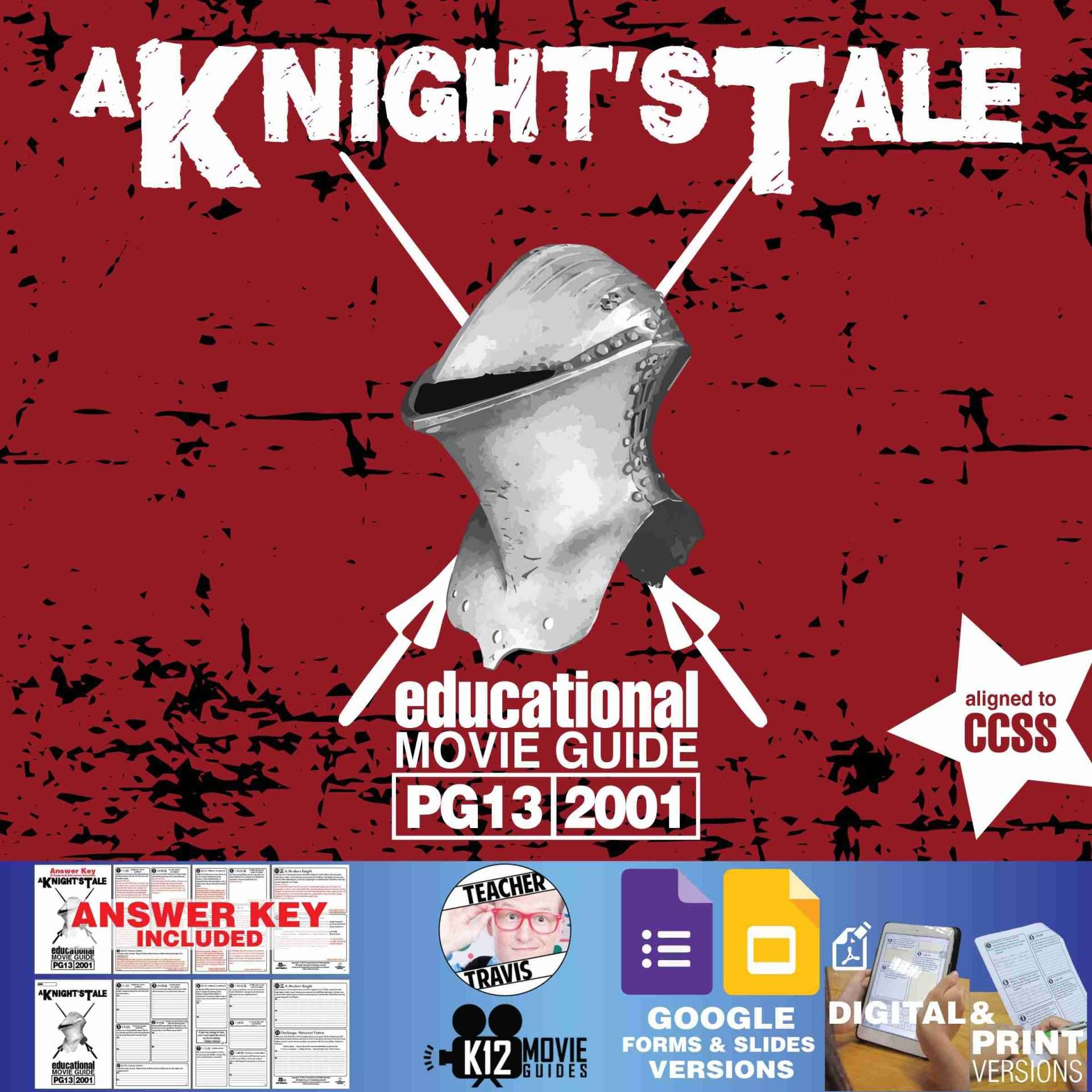 A Knight's Tale Movie Guide | Questions | Worksheet | Google Slide (PG13 - 2001)