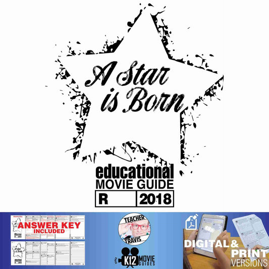 A Star is Born Movie Guide | Questions | Worksheet (R - 2018) Cover
