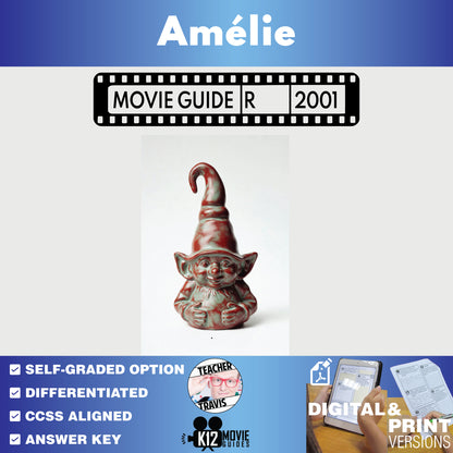 Amelie Movie Guide Questions & Worksheet cover image