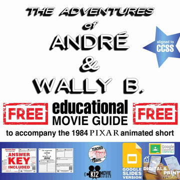 André and Wally B. Pixar Short Video Guide | Questions | Worksheet (G - 1984) Cover