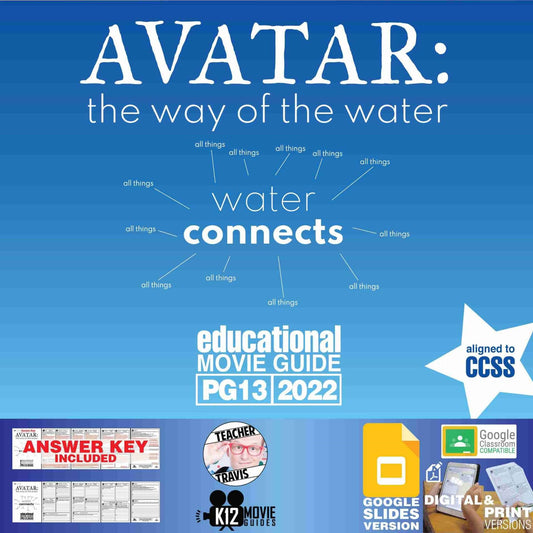 Avatar: The Way of the Water Movie Guide | Worksheet | Questions (PG13 - 2022) Cover