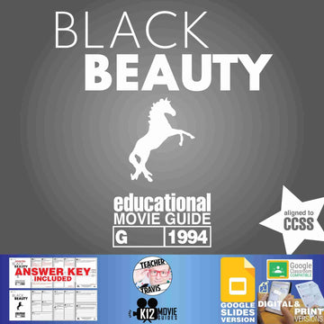 Black Beauty Movie Viewing Guide | Worksheet | Questions (G - 1994) Cover