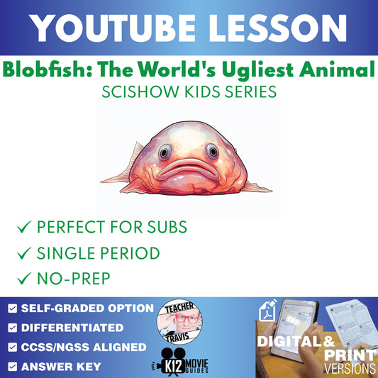 SciShow Kids - Blobfish: The World's Ugliest Animal - YouTube Video Lesson