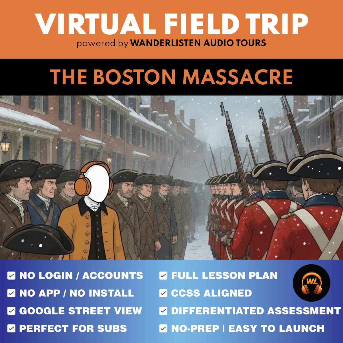 Boston Massacre Virtual Field Trip Lesson | Google Slides + Self-Grading Quiz