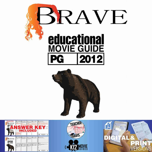 Brave Movie Guide | Questions | Worksheet (PG - 2012) Cover