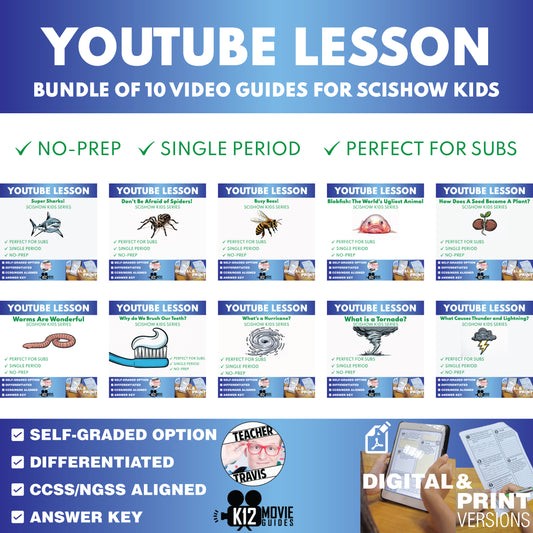 SciShow Kids YouTube Videos | 10 Lesson Bundle