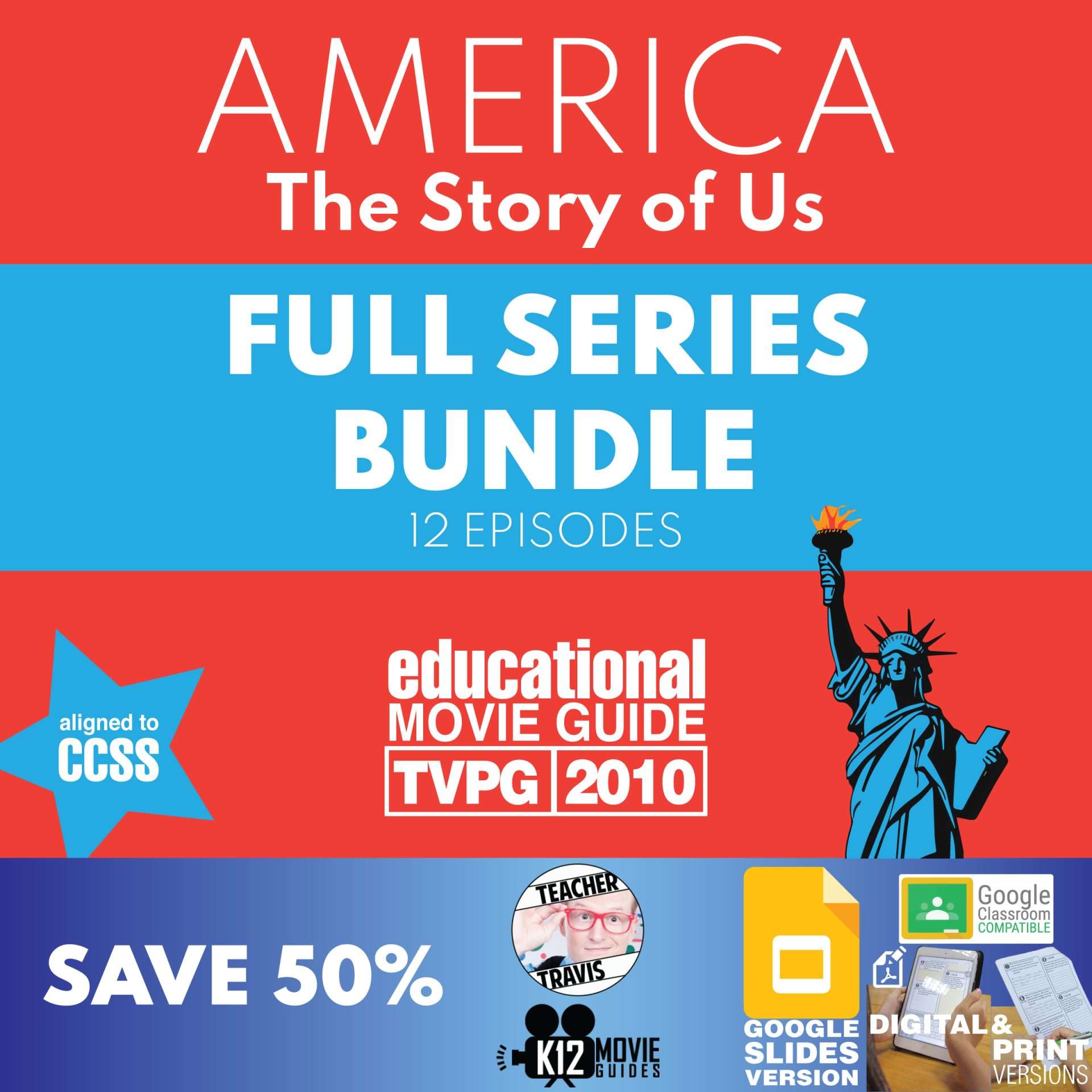Full Series Bundle | America: The Story of Us | Documentary Video Guides Cover