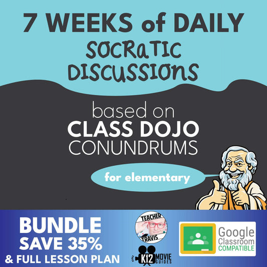 35 Socratic Discussion Activities Bundle for Class Dojo Conundrums Cover