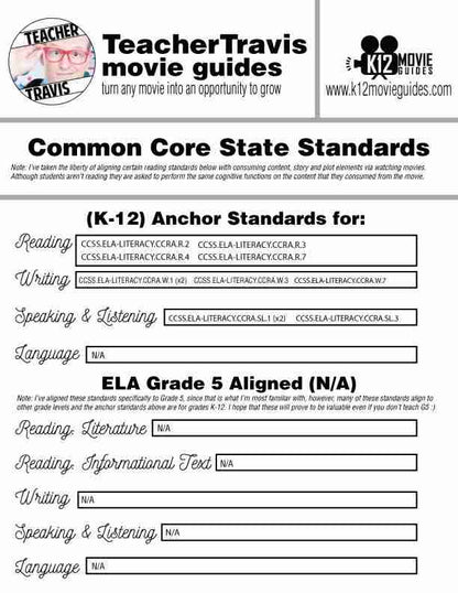 13th Documentary Movie Guide | Questions | Worksheet (TVMA - 2016) CCSS Alignment