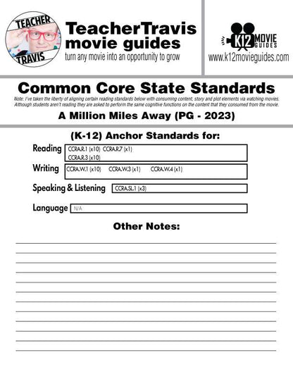 A Million Miles Away Movie Guide in Spanish | Español | CCSS