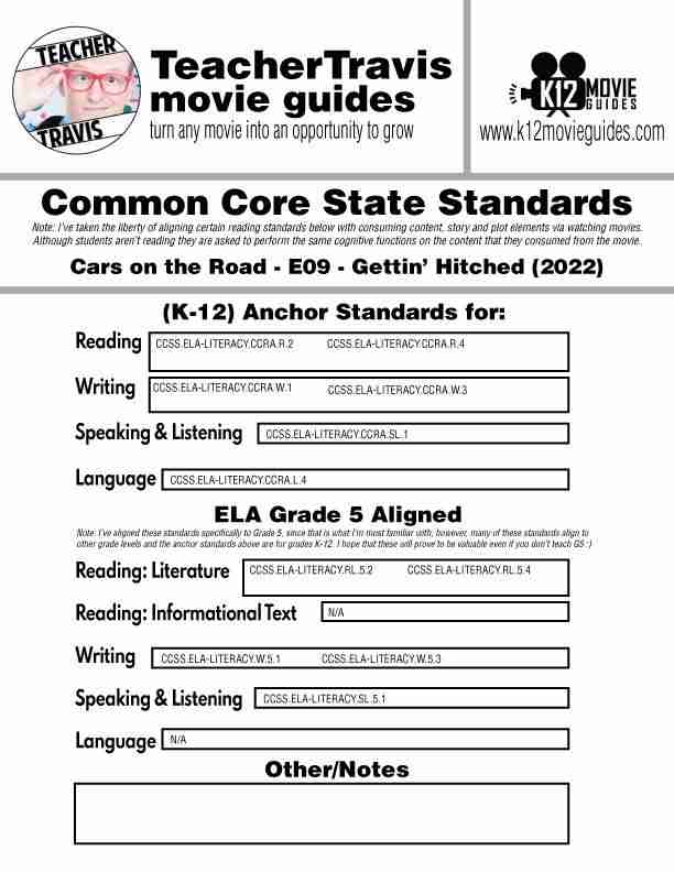 Pixar Short - Cars on the Road - E09 - Gettin' Hitched Video Guide (2022) CCSS