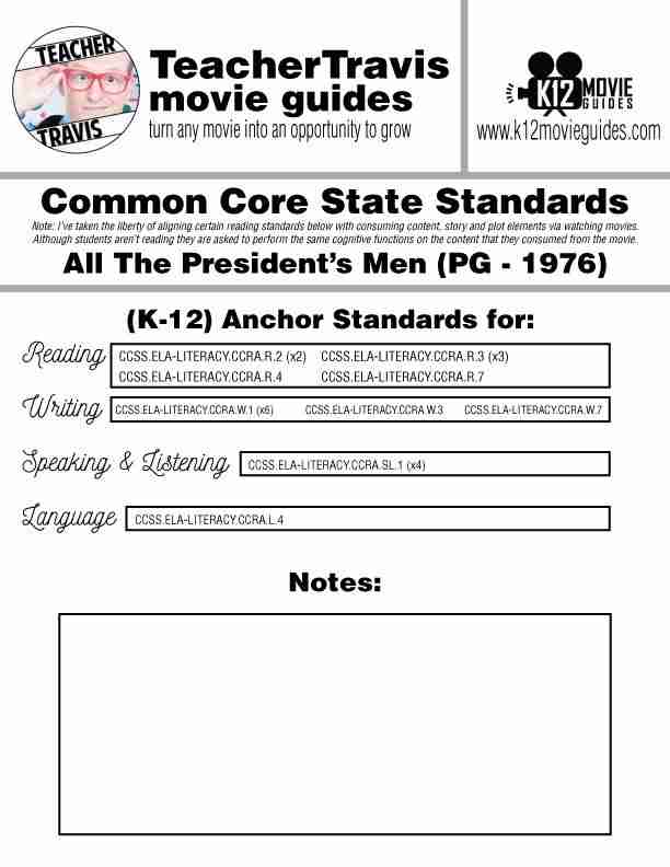 All The President's Men Movie Guide | Reporting | Journalism (PG - 1976) CCSS