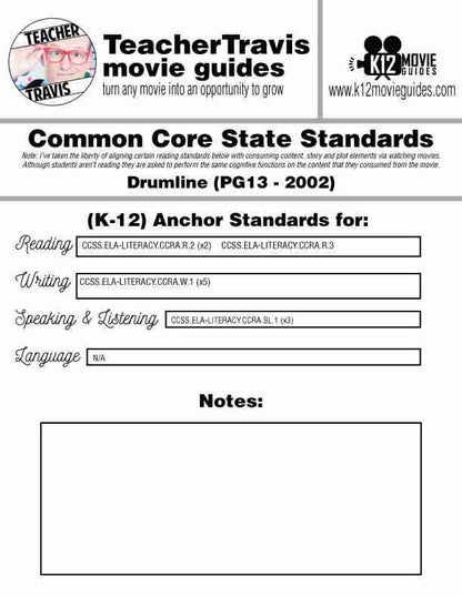Drumline Movie Guide | Viewing Worksheet | Questions (PG13 - 2002) CCSS