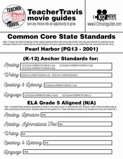 Pearl Harbor Movie Guide | Questions | Worksheet | Google Slides (PG13 - 2001) CCSS