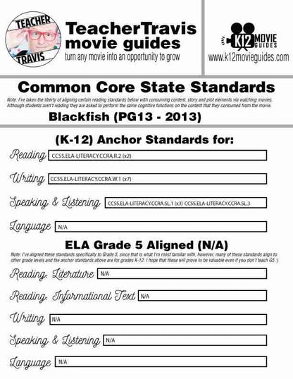 Blackfish Movie Guide | Worksheet | Questions | Google Form (PG13 - 2013) CCSS