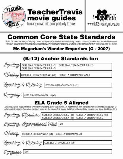 Mr. Magorium's Wonder Emporium Movie Guide | Questions | Google (G - 2007) CCSS