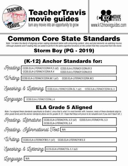 Storm Boy Movie Guide | Questions | Worksheet | Google Form (PG - 2019) CCSS
