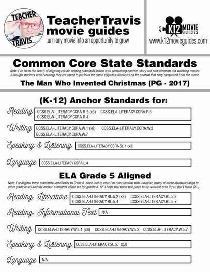 The Man Who Invented Christmas Movie Guide | Questions | Google (PG - 2017) CCSS