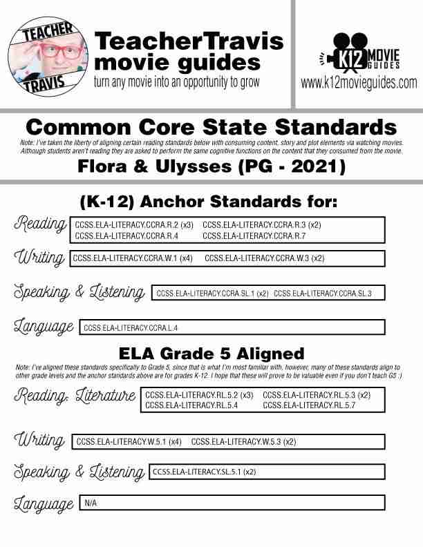 Flora & Ulysses Movie Guide | Worksheet | Questions | Google Form (PG - 2021) CCSS
