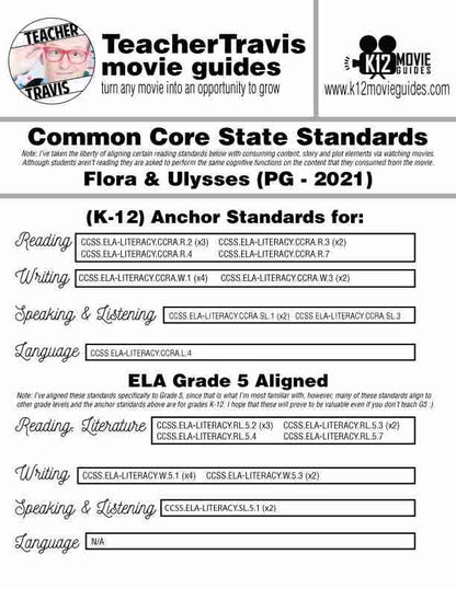 Flora & Ulysses Movie Guide | Worksheet | Questions | Google Form (PG - 2021) CCSS