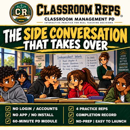 The Side Conversation That Takes Over | Classroom Reps 60-Minute PD Simulation