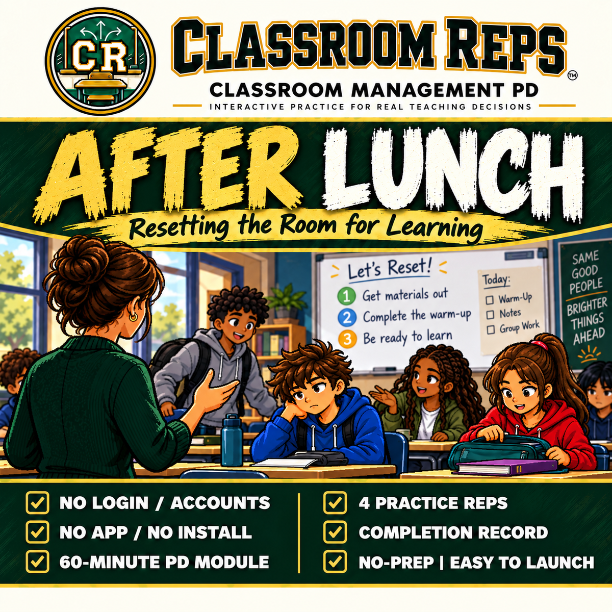 After Lunch | Classroom Reps 60-Minute PD Simulation
