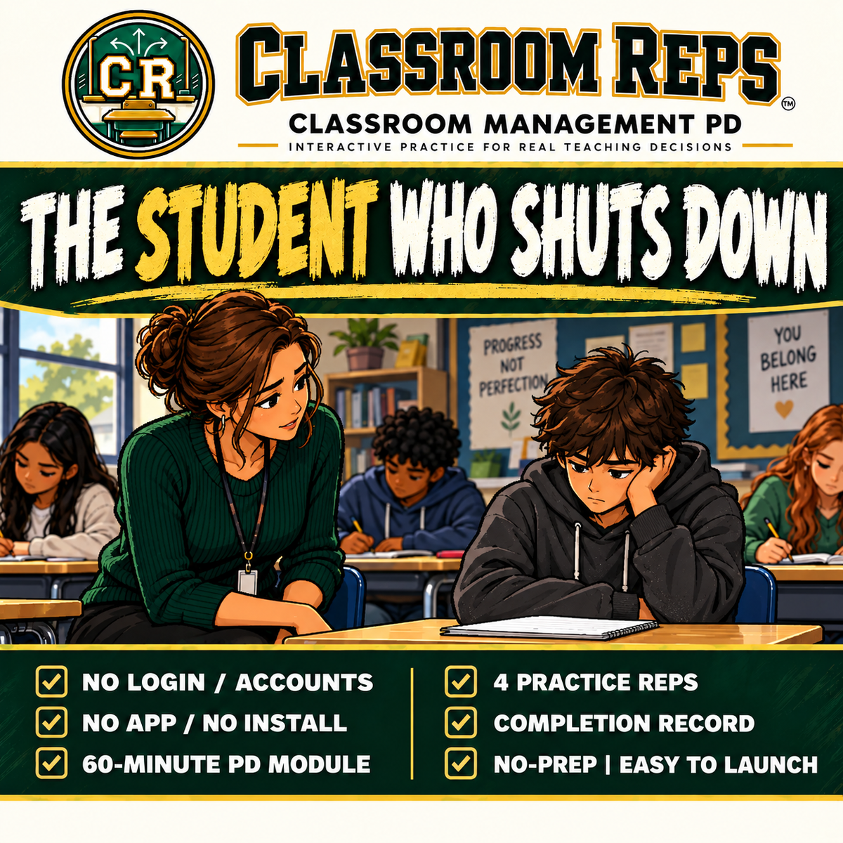 The Student Who Shuts Down | Classroom Reps 60-Minute PD Simulation
