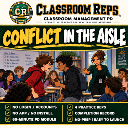 Conflict in the Aisle | Classroom Reps 60-Minute PD Simulation