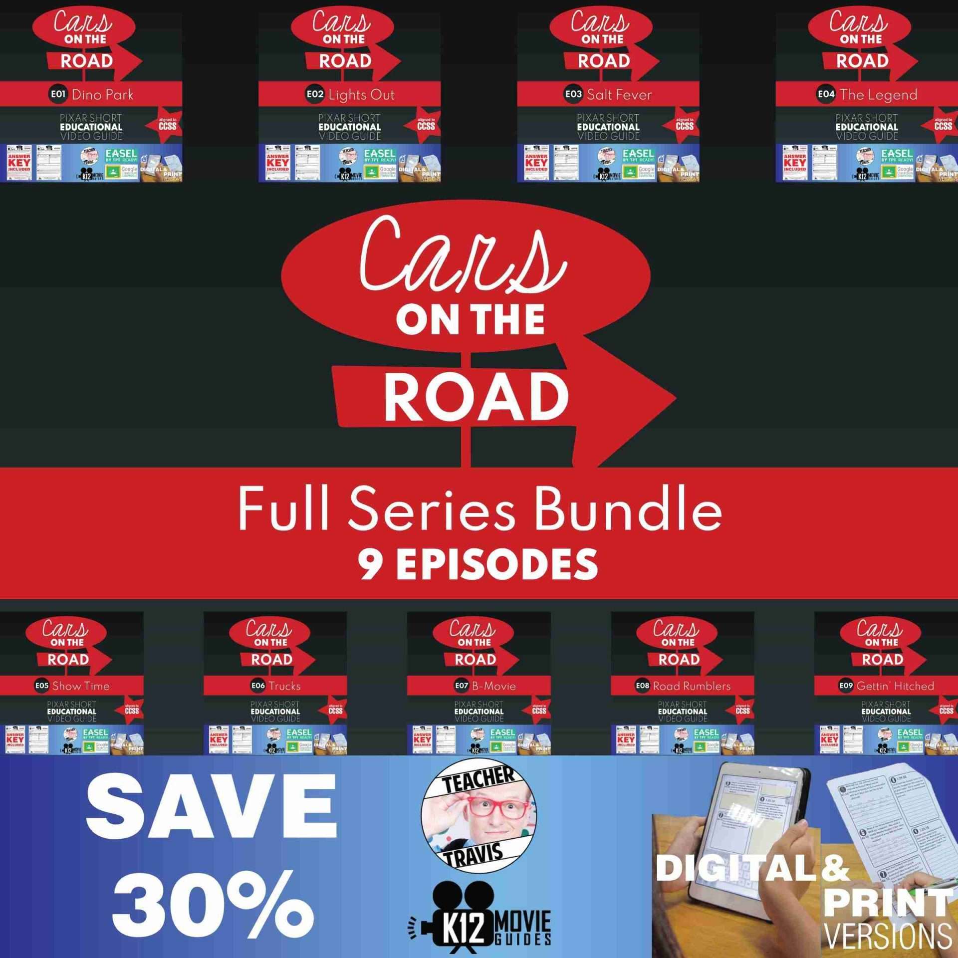 Cars on the Road | 9 Episode Video Guide Bundle | Pixar Shorts | SAVE 30% Cover