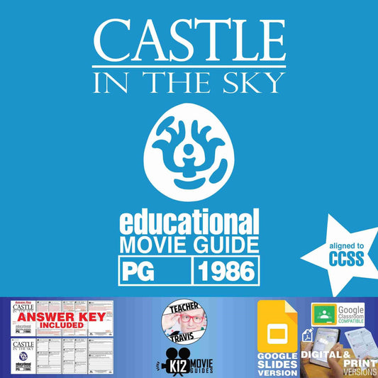 Castle in the Sky Movie Guide | Worksheet | Google Slides (PG - 1986) Cover