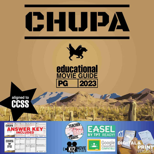 Chupa Movie Guide (PG - 2023) Worksheet | Questions | El Chupacabras | Cover