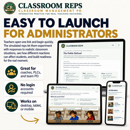 After Lunch | Classroom Reps 60-Minute PD Simulation