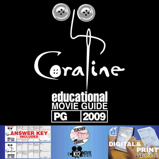 Coraline Movie Guide | Questions | Worksheet (PG - 2019) Cover
