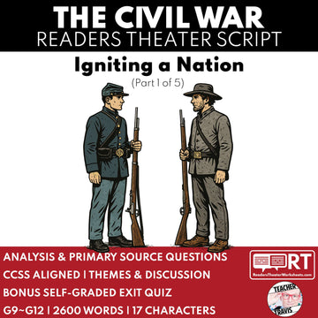 Civil War Unit – Igniting a Nation Readers Theater Script (Part 1 of 5)