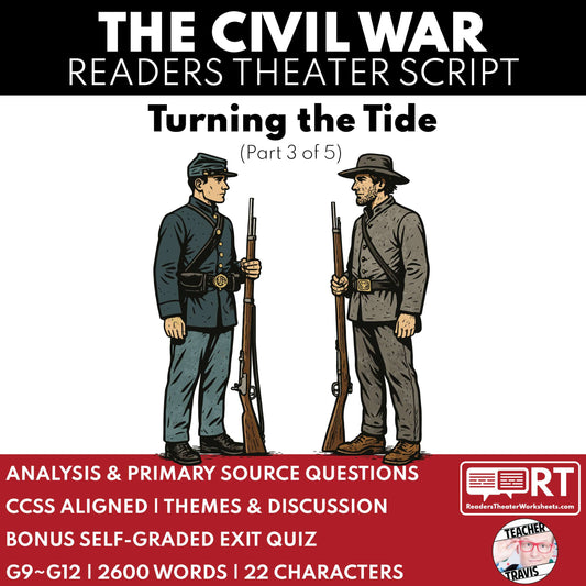 Civil War Unit – Turning the Tide Readers Theater Script (Part 3 of 5)