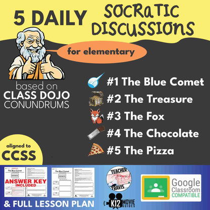 Socratic Discussion | Lesson Plan & Activity | Class Dojo Conundrums Cover