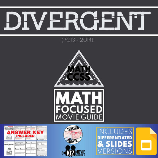 Divergent Math Movie Guide Questions Cover