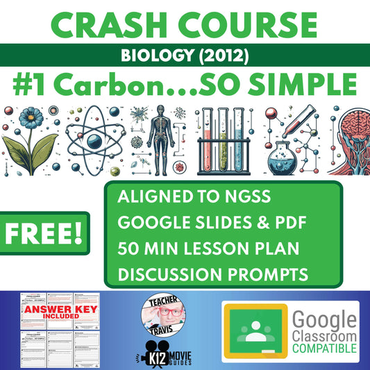 CrashCourse Biology #1 Carbon Worksheet Cover