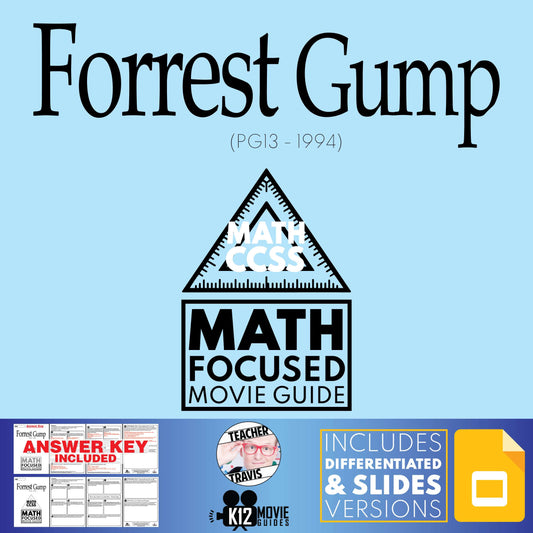 Forrest Gump Math Focused Movie Guide Cover