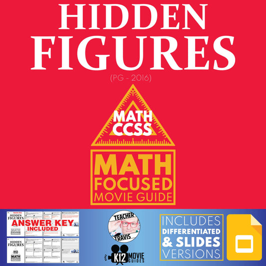 Hidden Figures Math Movie Guide Questions Cover