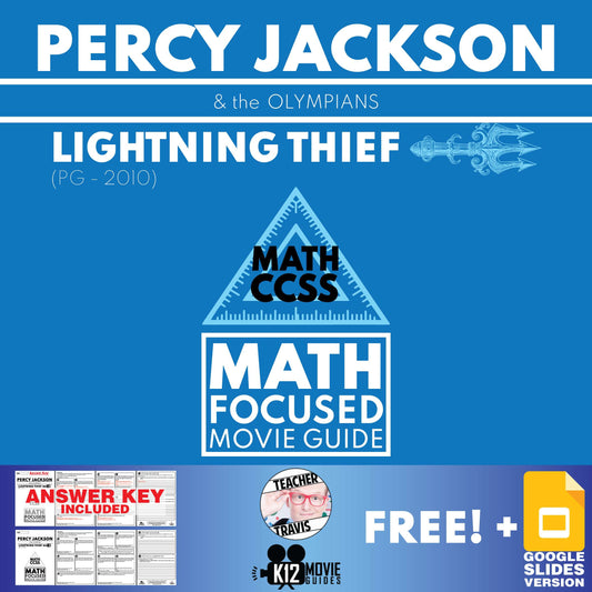 Percy Jackson The Lightning Thief Math Focused Movie Guide Cover