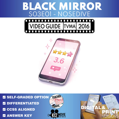 Black Mirror: Nosedive Episode Guide Questions & Worksheet