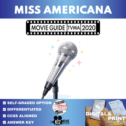 Miss Americana Movie Guide Questions & Worksheet