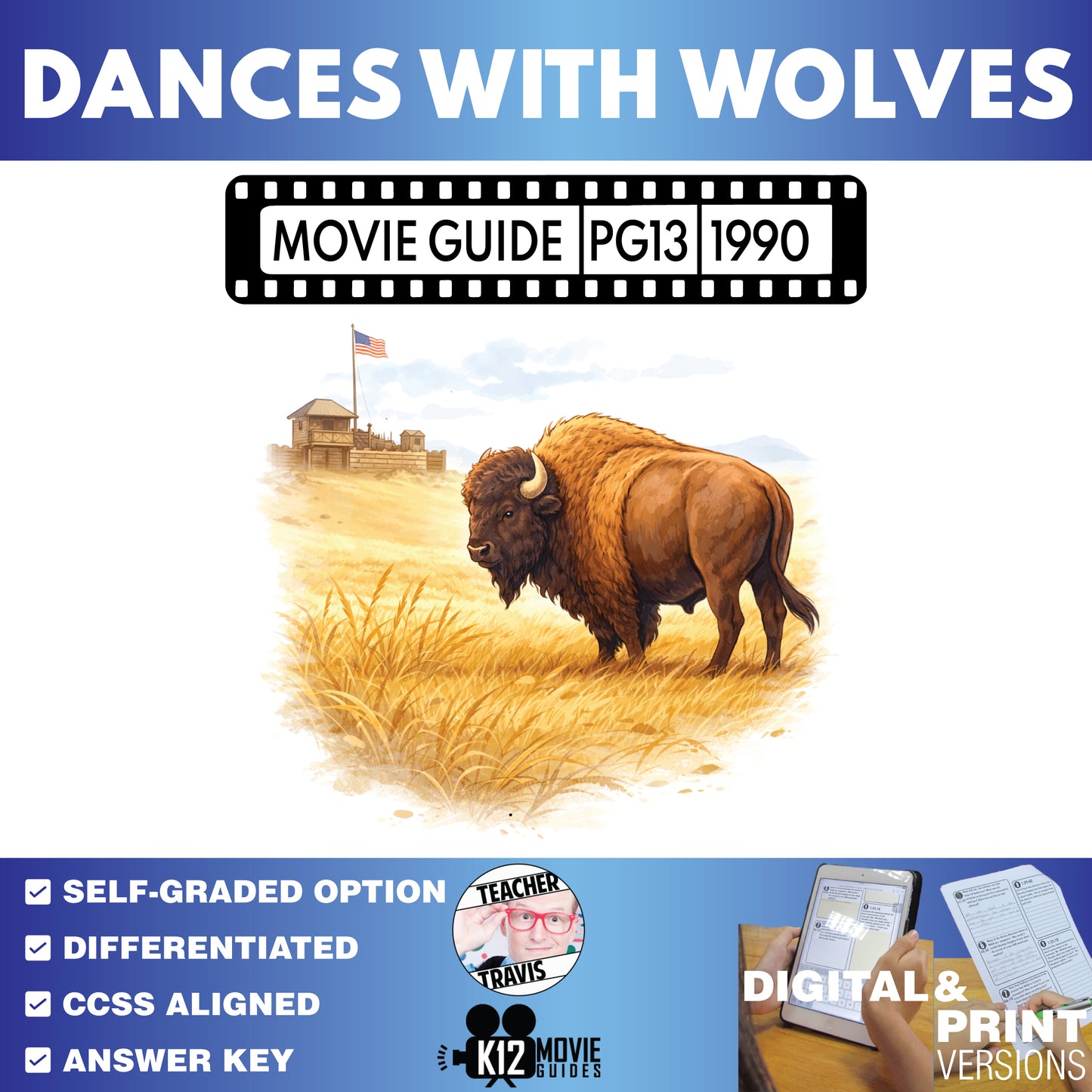 Dances with Wolves Movie Guide Questions & Worksheet
