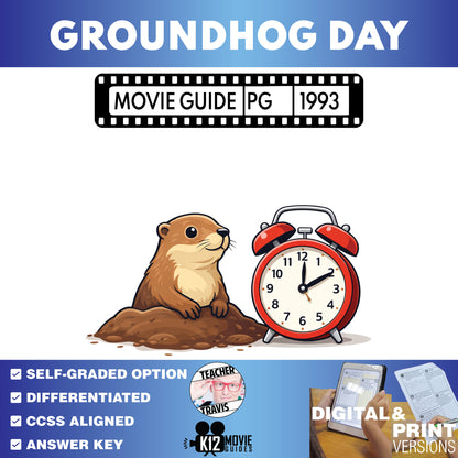 Groundhog Day Movie Guide Questions & Worksheet