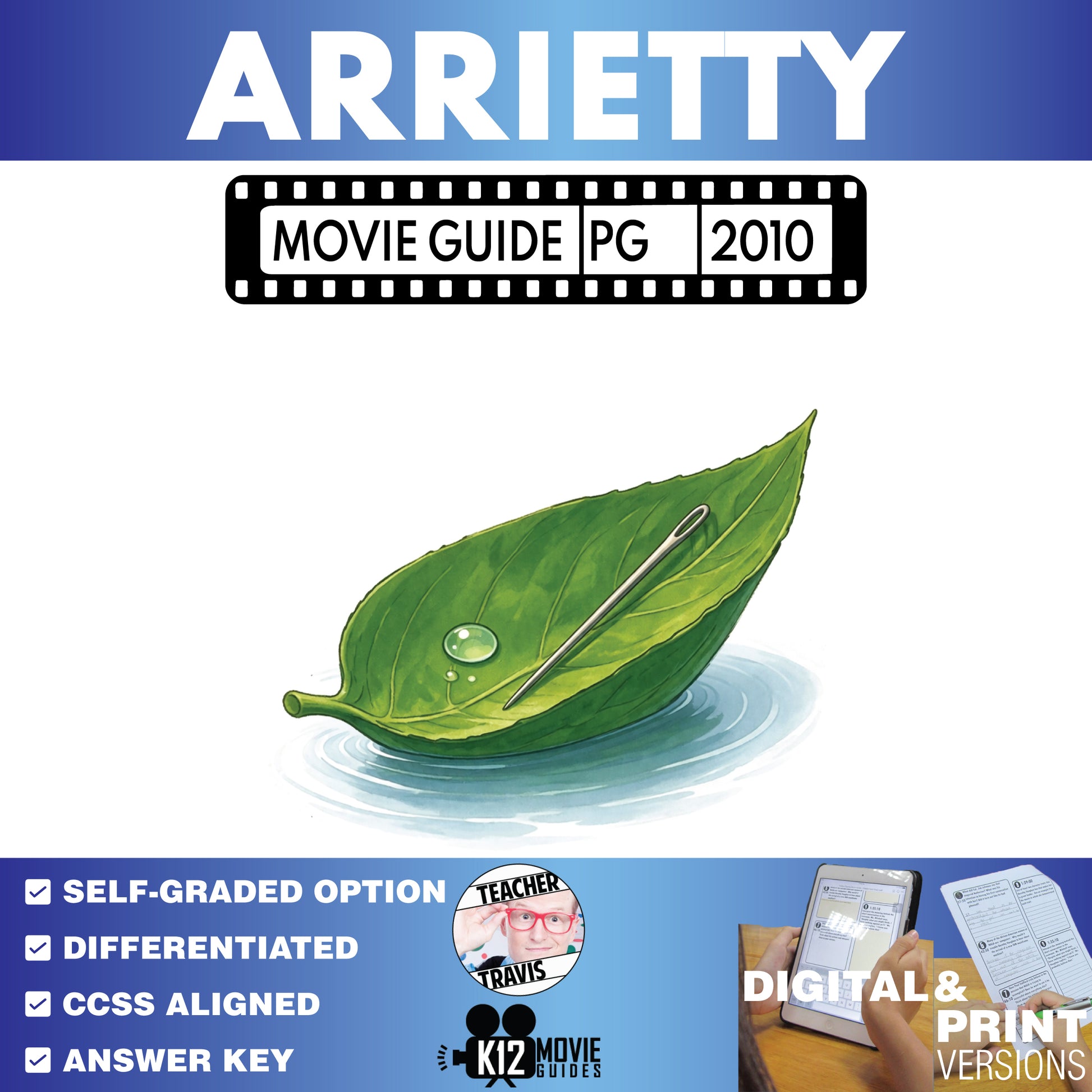 Arrietty Movie Guide Questions & Worksheet