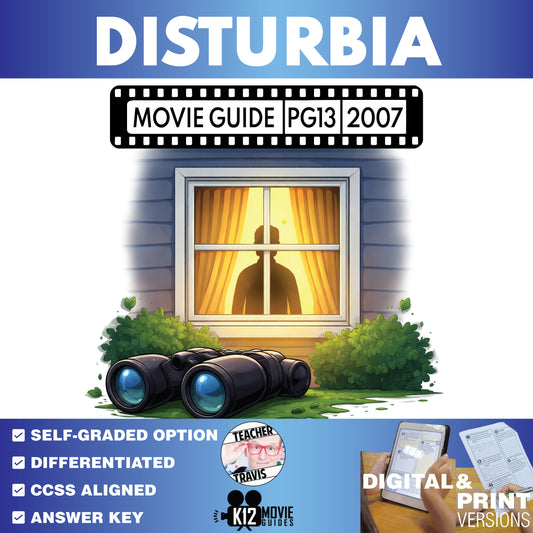 Disturbia Movie Guide Questions & Worksheet